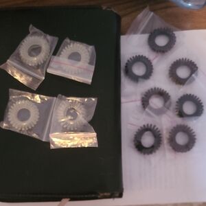 Set of White and Black Hair Coils